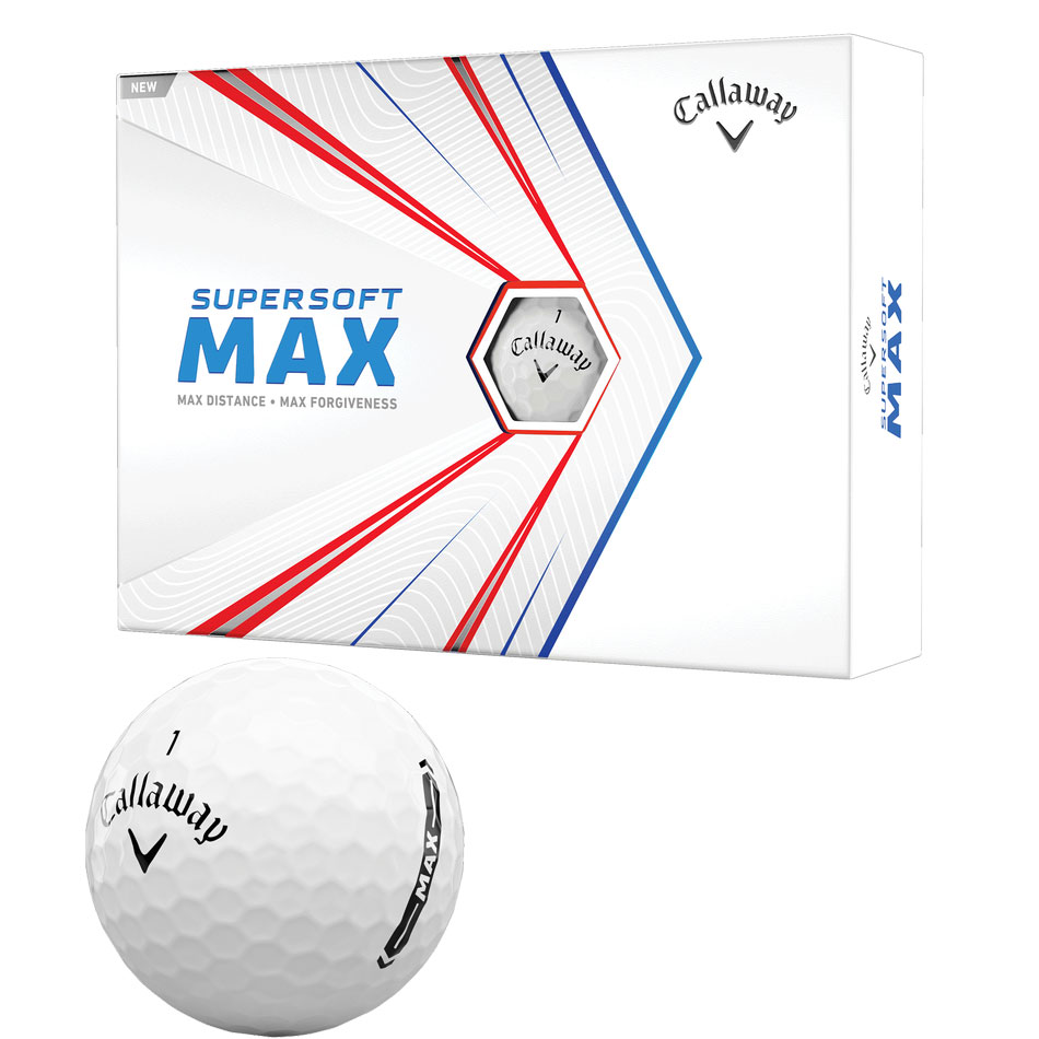 Callaway Supersoft Max Golfball 12er weiss