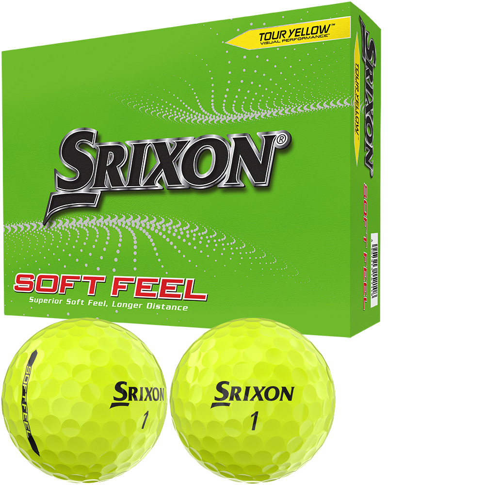 Srixon Soft Feel Brite Golfball 12er gelb