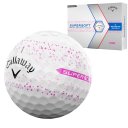 Callaway Supersoft Golfball 12er Splatter 360 weiss/pink