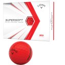 Callaway Supersoft Golfball 12er matt rot