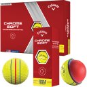 Callaway Chrome Soft Triple Track Golfball 3er gelb