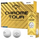Callaway Chrome Tour Golfball 3er weiss