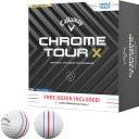 Callaway Chrome Tour X Triple Track Golfball 48er weiss