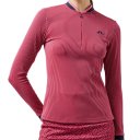 J.Lindeberg Golf Leonor Midlayer 1/4 Zip Damen rot/pink