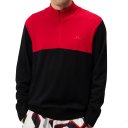 J.Lindeberg Golf Jeff Windbreaker Sweater schwarz/rot