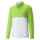 Puma Golf Herren Gamer 1/4 Zip Pullover weiss/grün