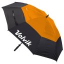 Volvik Golf Regenschirm 64" schwarz/orange