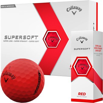 Callaway Supersoft Golfball 12er matt rot 1