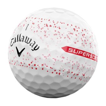 Callaway Supersoft Golfball 12er Splatter 360 weiss/rot 1