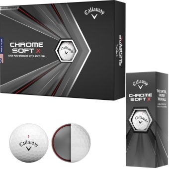 Callaway Chrome Soft X 21 Golfball 3er 1