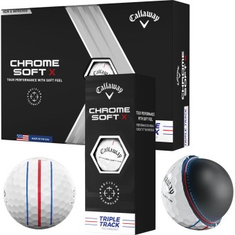 Callaway Chrome Soft X Triple Track Golfball 3er weiss 1