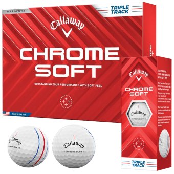 Callaway Chrome Soft Triple Track Golfball 3er weiss - 1 1