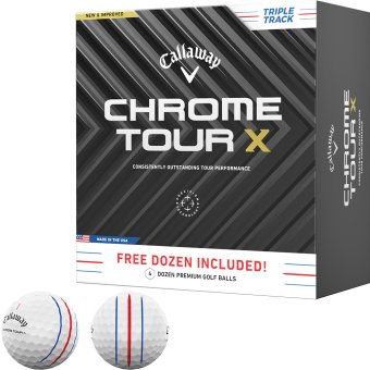 Callaway Chrome Tour X Triple Track Golfball 48er weiss 1