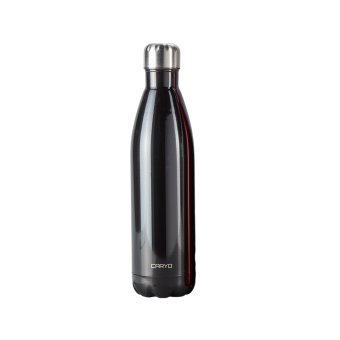 CARYO Wasserflasche aus Edelstahl in schwarz 1