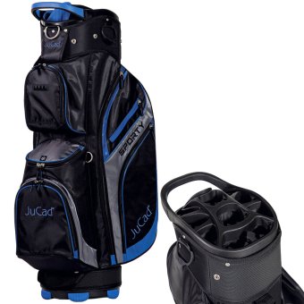 Jucad Sporty Cartbag schwarz/blau 1
