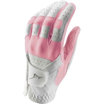 Mizuno Stretch Damen Golfhandschuh weiss/pink linke (Rechtshänder) | One Size