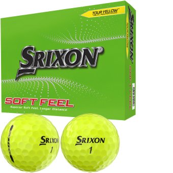 Srixon Soft Feel Brite Golfball 12er gelb 1