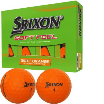 Srixon Soft Feel Brite Golfball 12er orange 1
