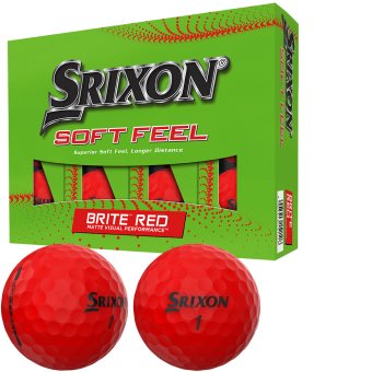 Srixon Soft Feel Brite Golfball 12er rot 1