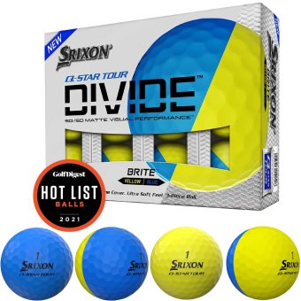 Srixon Q-Star Tour Divide Golfball 12er blau/gelb 1