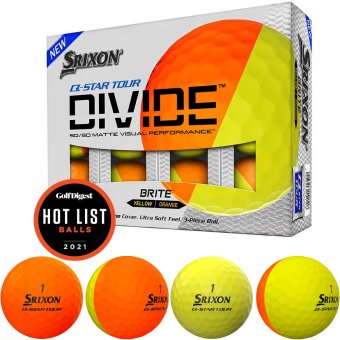 Srixon Q-Star Tour Divide Golfball 12er orange/gelb 1