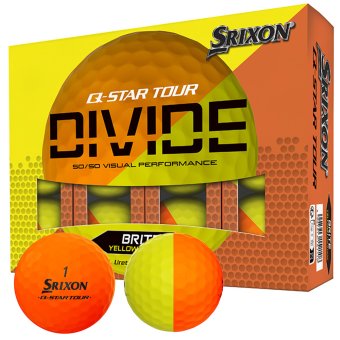 Srixon Q-Star Tour Divide '24 Golfball 12er orange/gelb 1