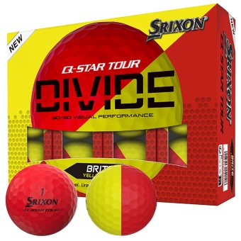 Srixon Q-Star Tour Divide '24 Golfball 12er rot/gelb 1